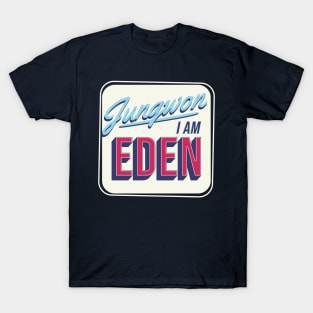 Enhypen Jungwon eden engene typography | Morcaworks T-Shirt